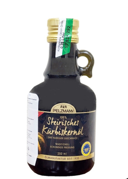 Штирийское масло тыквенных семечек Pelzmann, Styrian нерафинированное (250 мл), Австрия