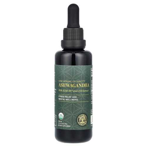 Global Healing, необработанный травяной экстракт, ашваганда, 59,2 мл (2 жидк. унции)