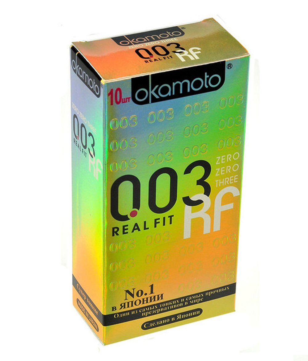 Презервативы OKAMOTO Real Fit No10 (10 шт) (Цвет: прозрачные)