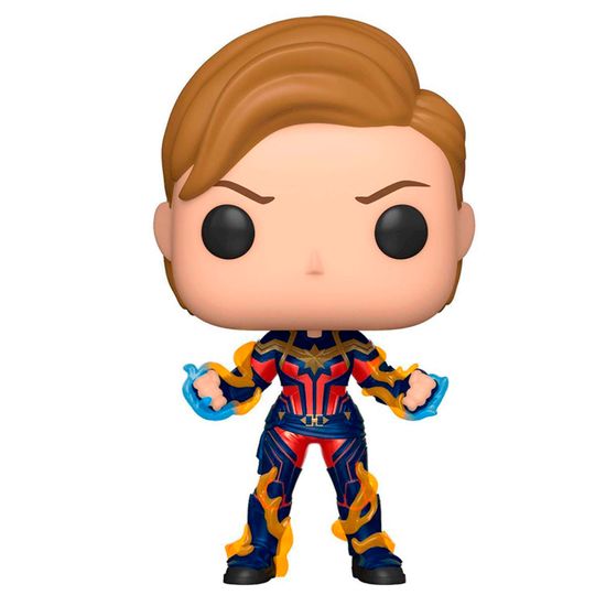 Фигурка Funko POP! Bobble Marvel Avengers Endgame Captain Marvel w/New Hair (576) 45143 / Фигурка Фанко ПОП! по мотивам вселенной "Марвел" Капитан Марвел