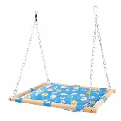 Skyrus гамак для грызунов на каркасе, тканевый, голубой, 24х31см