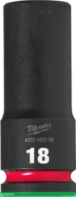 Головка ударная Milwaukee Shockwave 1/2" 18мм (4932480336)