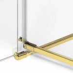 Душевой уголок NEW TRENDY AVEXA GOLD BRUSHED 100x120 стекло прозрачное/профиль золото
