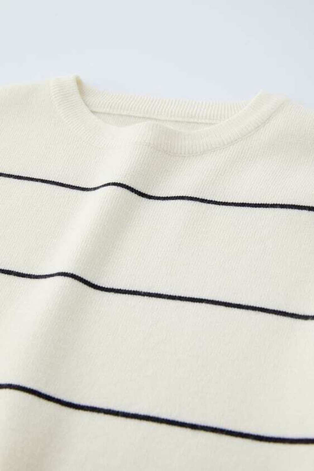 ZARA СВИТЕР В ПОЛОСКУ, ЭКРЮ