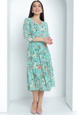 Платье Шифоновое гофре (мята) Diolche