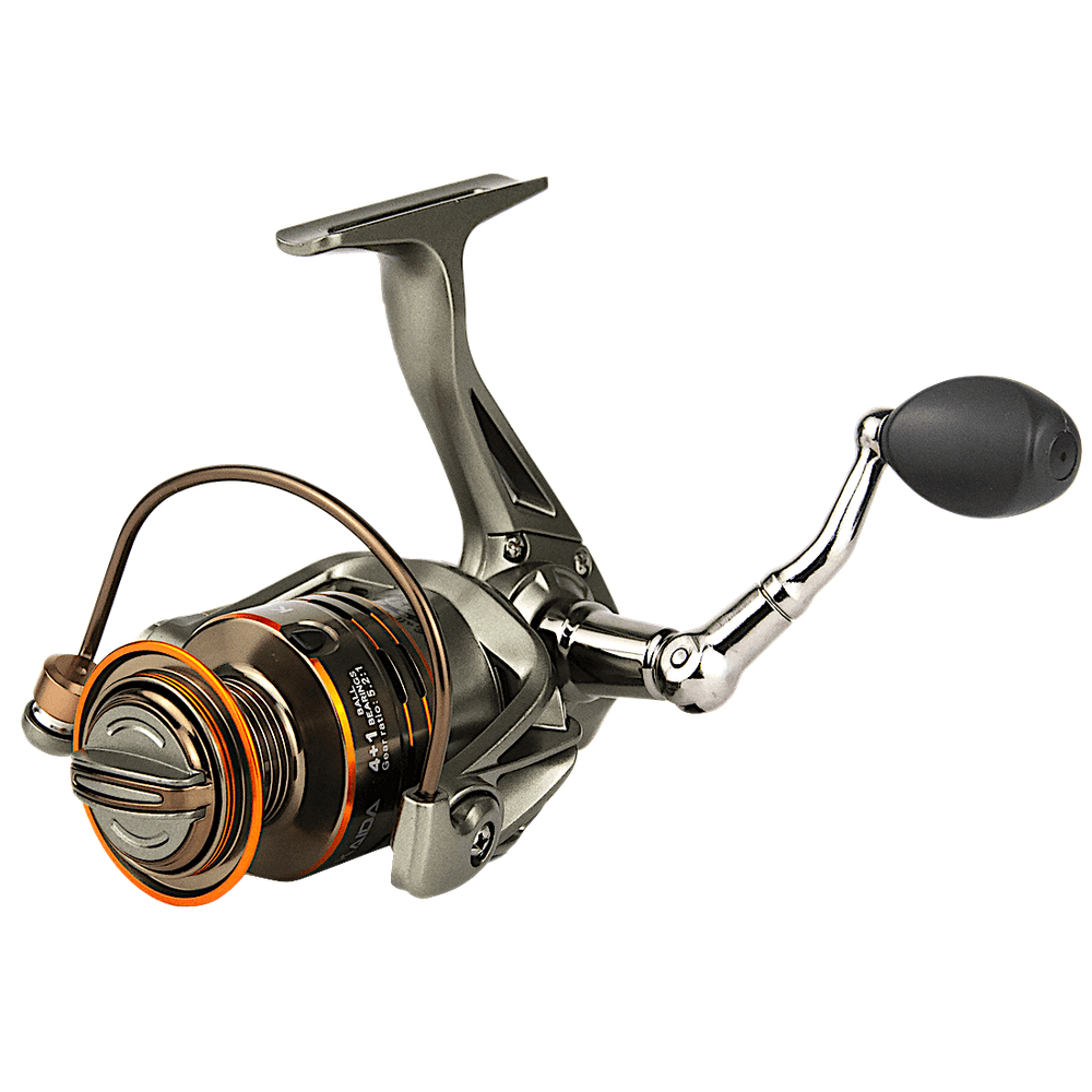 Катушка Kaida KD.GTF G002-50A 5000 bb4+1 (5.2:1) 370г 0.285/0.33/0.37мм-180/145/115м Мет.шпуля