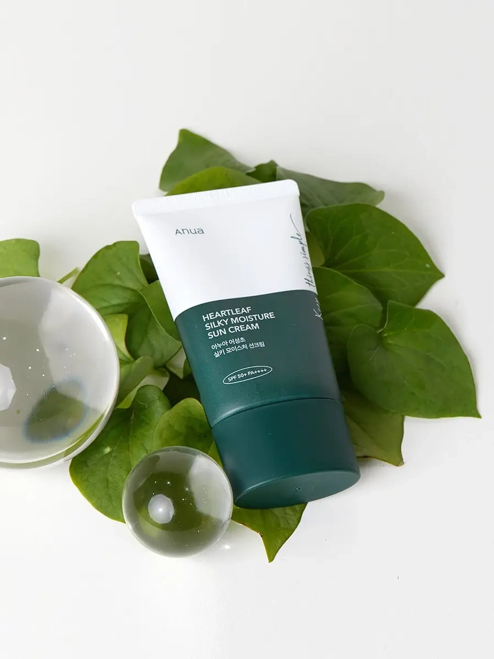 Anua Солнцезащитный крем с экстрактом хауттюйнии SPF50 Heartleaf Silky Moisture Sunscreen 50 мл