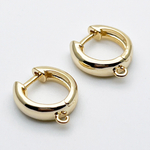 Ювелирные швензы с позолотой, размер 14,5*4 мм, цена за пару