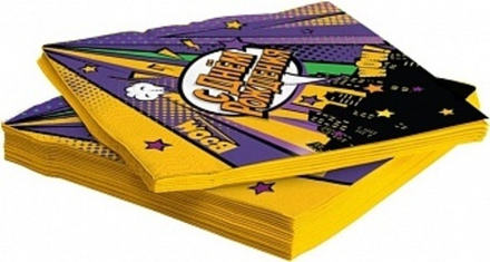 Салфетки Ночной город С Днем Рождения! 33*33 см. 20 шт.