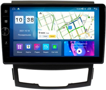 Магнитола для SsangYong Actyon II 2011-2013 - Parafar PF159LHDAV на Android 12, ТОП процессор, 3Гб+32Гб, CarPlay, 4G SIM-слот