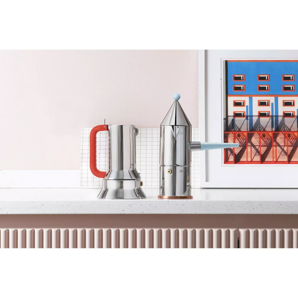 Alessi - Турка кофеварка Эспрессо-машина Manico Forato 300мл / артикул   9090/6 100  / GTIN 8003299455874