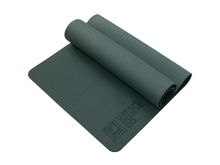 Коврик для йоги и фитнеса 185 х 80 см толщина 8 мм TPE темно-зеленый