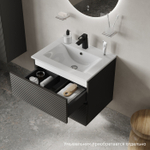 Тумба подвесная IDDIS Bild, 60 см, темно-серый, BIL60G0i95