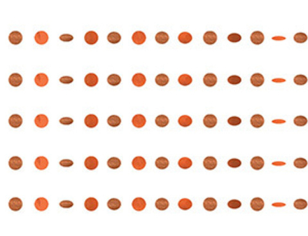 Гирлянда Круги Orange блеск