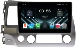 Магнитола Honda Civic 8 4d 2005-2012 (левый руль) - FarCar DX044M монитор 10.36" IPS на Android 13, 4+64Гб, CarPlay