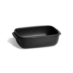 Блюдо для запекания индивидуальное прямоугольное Emile Henry Basalt, 18.5 х 12 см