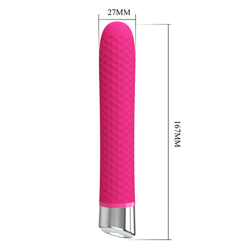 Розовый вибратор 16,7см Pretty Love Sensual Pleasures Reginald Vibrator Pink BI-014613-1