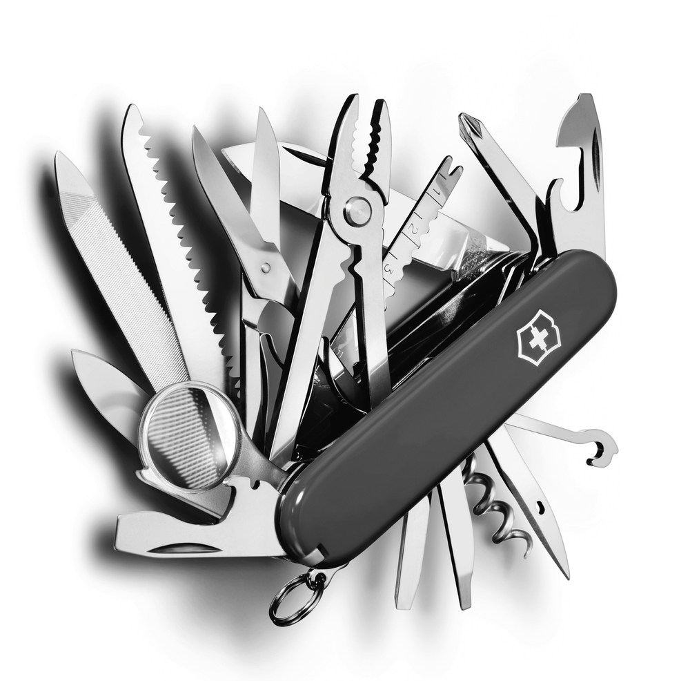 Нож Victorinox SwissChamp, 91 мм, 33 функции, черный*