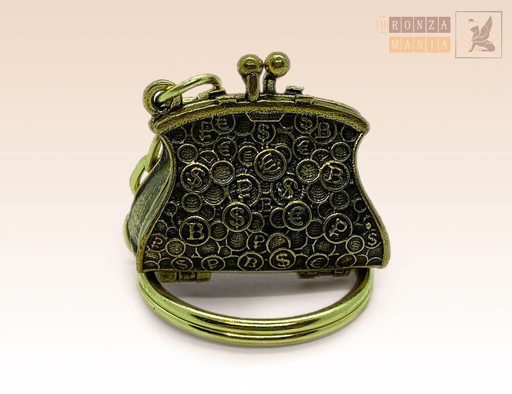 брелок Кошелёк - Мировые валюты