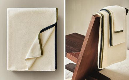 Zara Home Полотенце для лица и рук из хлопка, слоновая кость · 2594/013