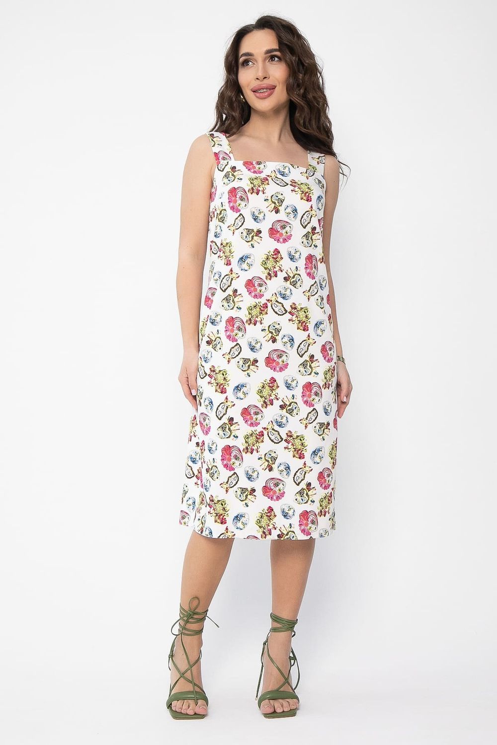 Платье Цветочные узоры (белое) П13504-30М LT Collection