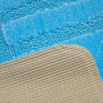 Комплект ковриков DKTX Comfort Linea 2шт 60*100/50*60см 10мм 6047 (светло-голубой)