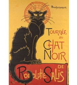 pr-STE01 Статуэтка «Черный кот» Теофиль-Александр Стейнлен (Museum.Parastone)