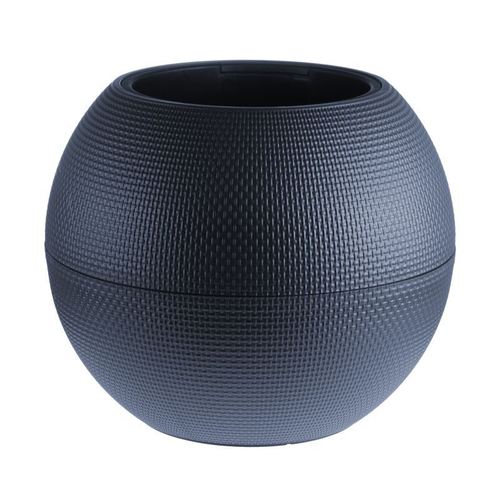 Кашпо Lechuza "Puro Color Complete slate" (пластик), D50xH39 см