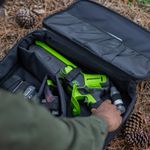 Цепная мини пила аккумуляторная Greenworks GD24CSMNX Арт. 2008707UA, 24V, 15см, бесщеточная, в комплекте АКБ 2 А·ч и ЗУ в сумке