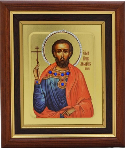 Икона святого Леонида, писанная в монастыре.