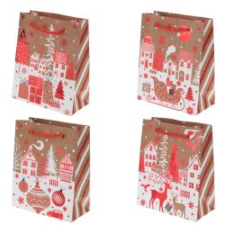 GAEM Пакет подарочный XS (бумага 210г/м2, блок 12шт), L14 W7 H17 см, 4в.