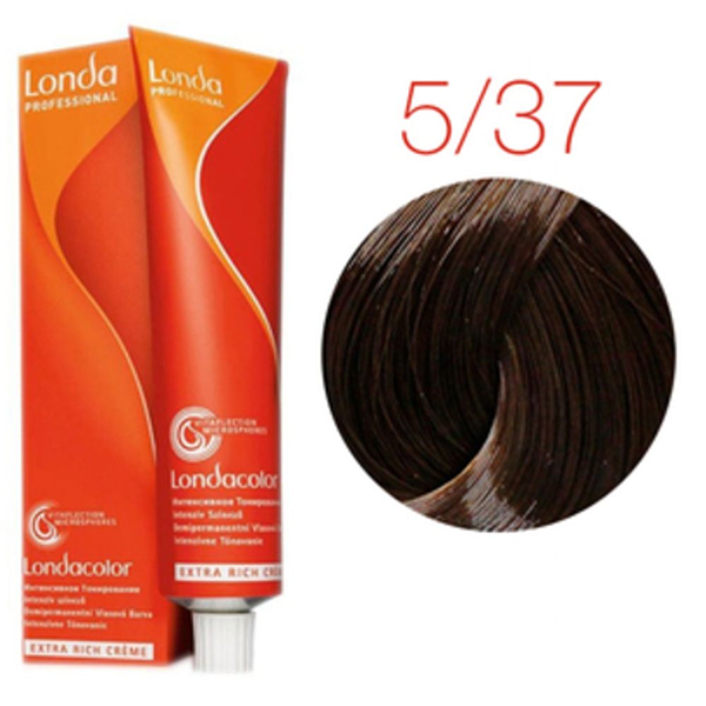 Londa Color инт.тонирование, 5/37 светлый шатен золотисто-коричневый, 60мл