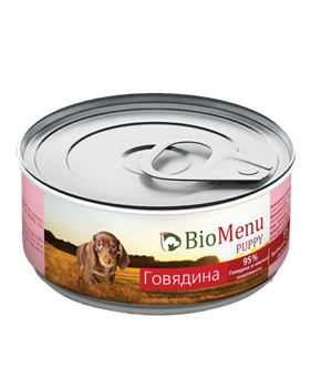 BioMenu Dog Puppy Консервы Говядина 100гр.