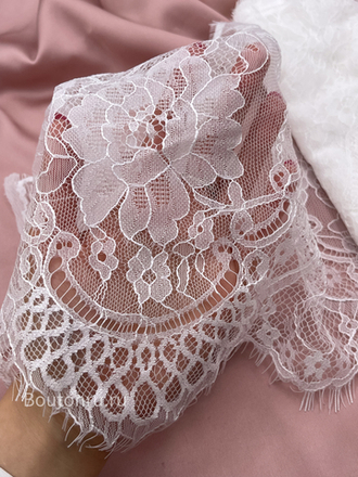 Кружево белое 9 270 мм купон ~3 метра