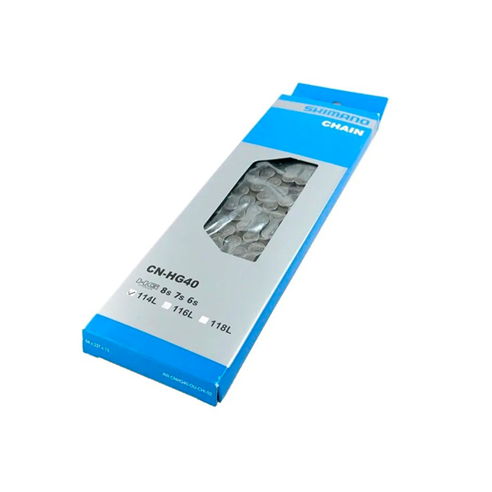 Цепь ECNHG40114Q  ALIVIO/ACERA/ALTUS 18-24ск. 114зв. с замком инд. уп. SHIMANO