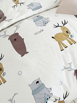 Пододеяльник перкаль Сказка "Милашки" 1,5-спальный на молнии 145x215 см