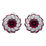 Серьги с Рубинами и Бриллиантами, E0119-0/4