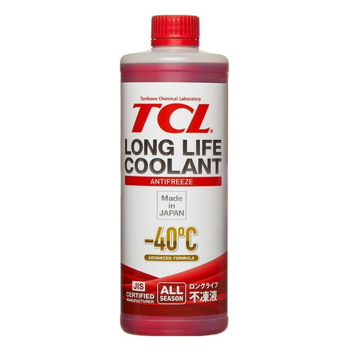 АНТИФРИЗ TCL LLC -40C красный, 1 л LLC33121