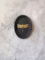 Барельеф на стену из гипса Стрекоза