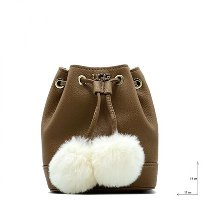 Ugg Aaliyah Bucket Crossbody Pom Chestnut