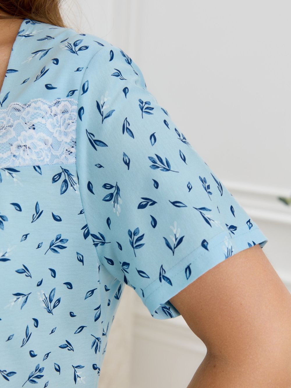 Ночная сорочка Мадера-1 Виотекс ГОЛУБОЙ