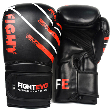 Боксерские перчатки FightEvo - Black/Red