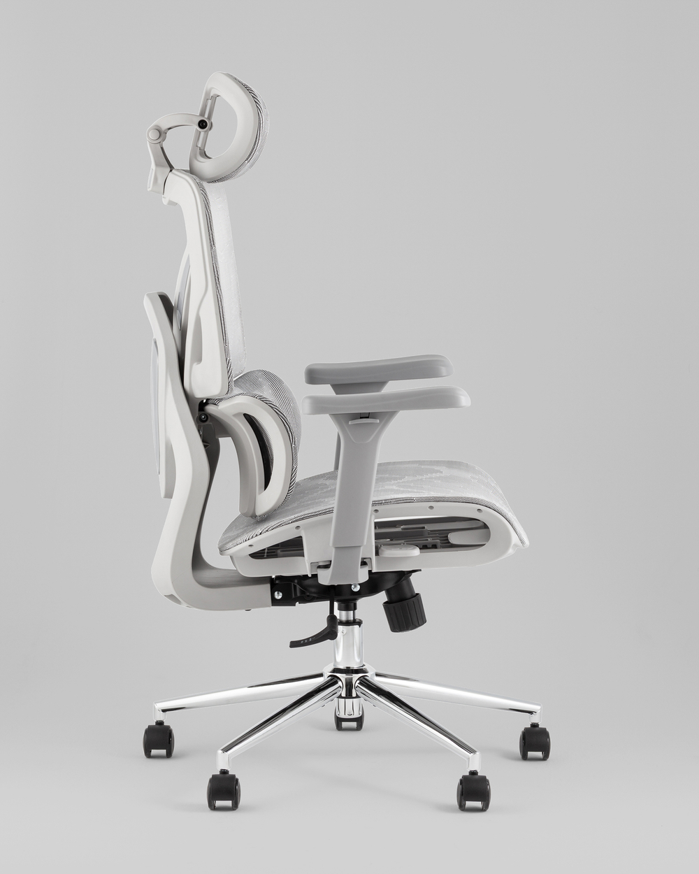 Кресло офисное TopChairs Structo серая сетка