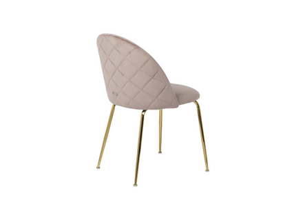 Стул Garda Decor велюр бежевый, мет.ножки 50*53*77 см