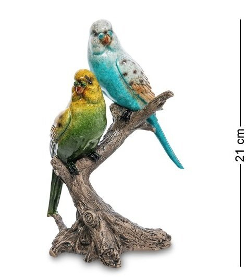 Фигура "Пара волнистых попугаев"