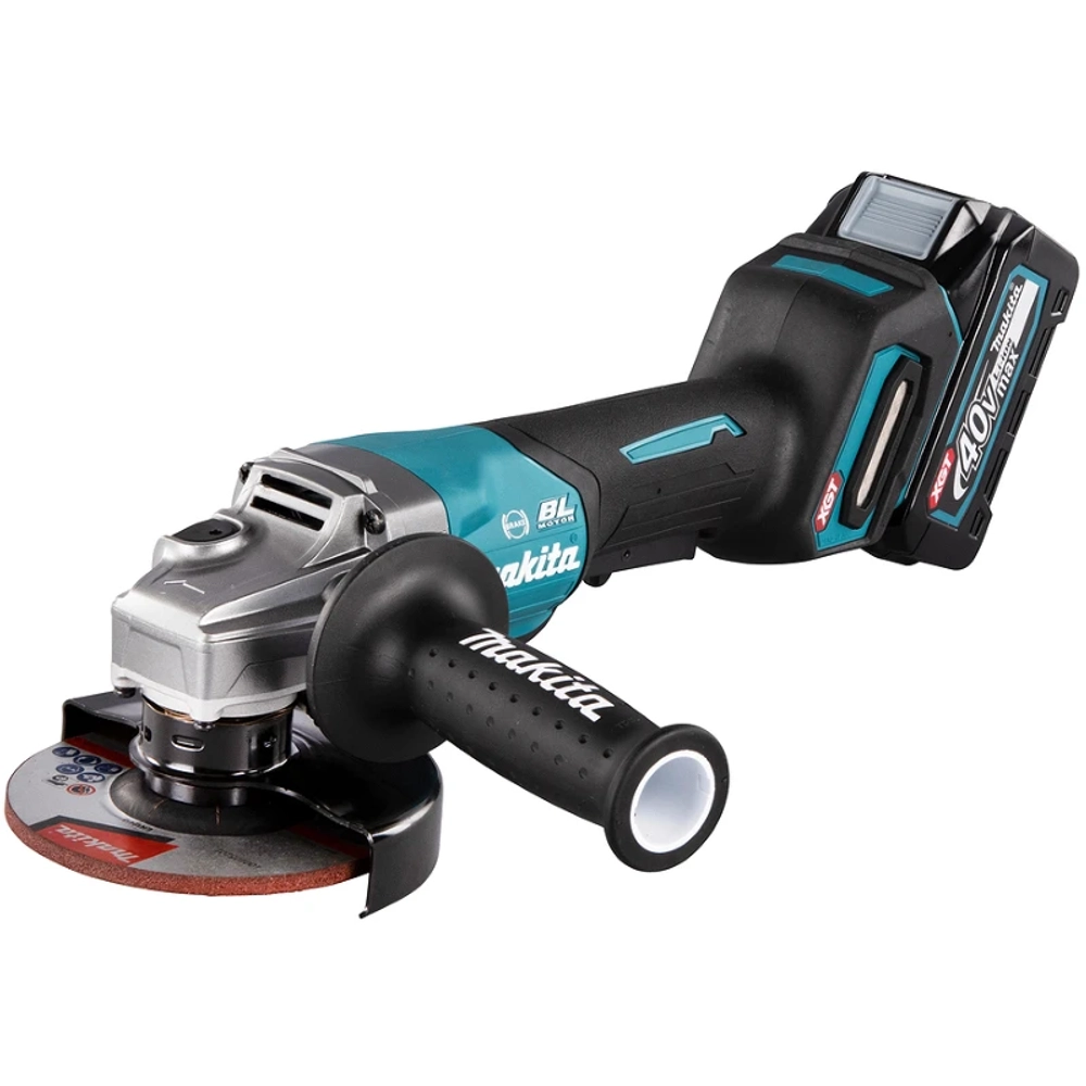 Makita GA013GM201 машина шлифовальная угловая аккумуляторная ( 2 x 4 Ач, З/У) GA013GM201