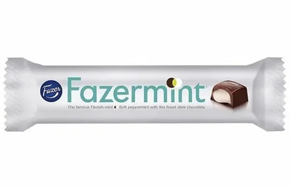 Шоколадный батончик Fazermint с мятой 41 г 