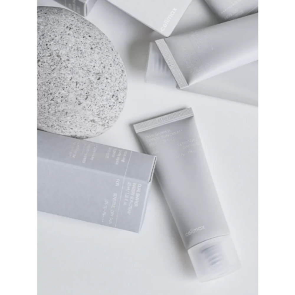 Celimax Dual Barrier Watery Sun Cream SPF50+PA++++, 40ml - Солнцезащитный крем с комплексом церамидов