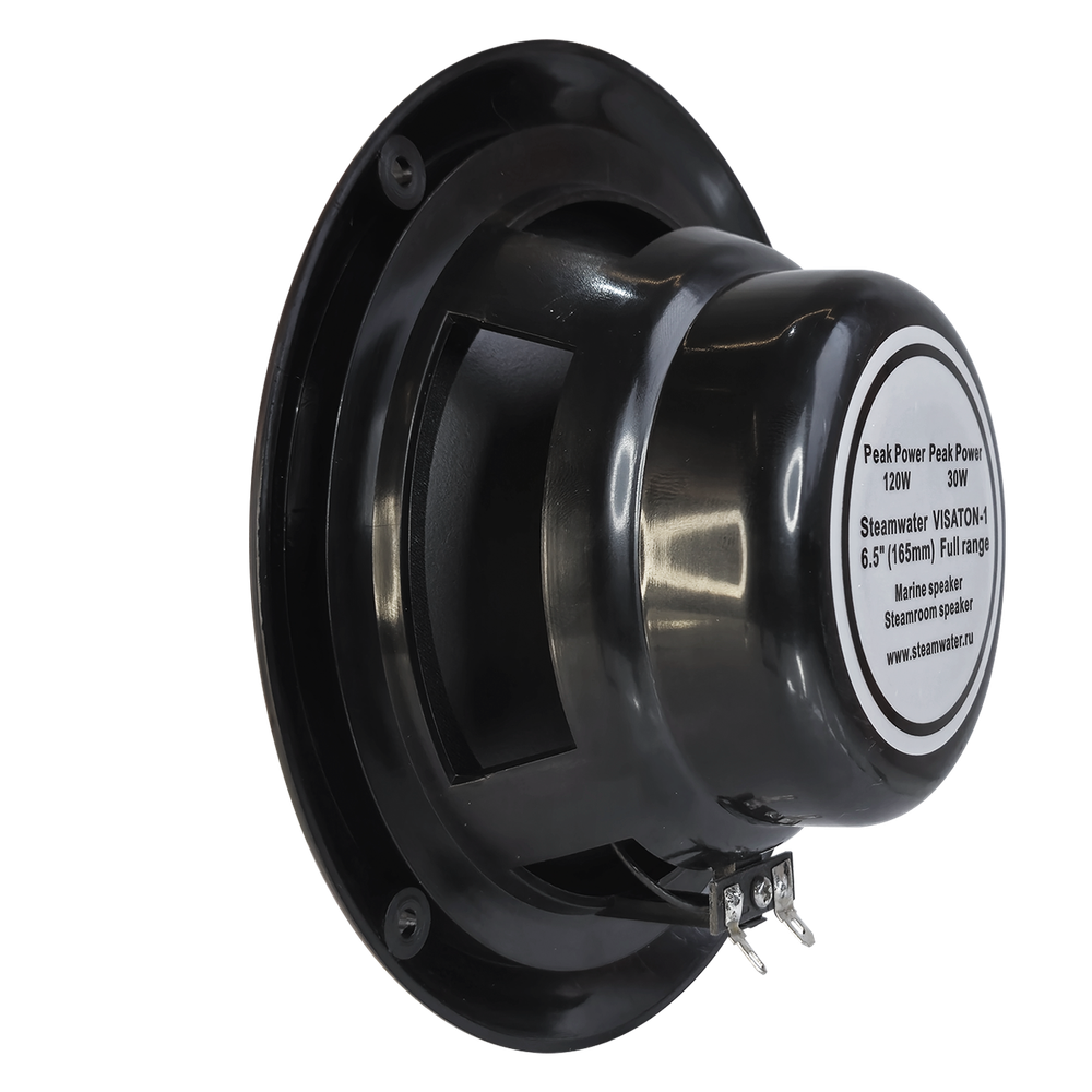 Комплект влагостойкой акустики для бани, сауны и хамама - SW Black ECO VISATON