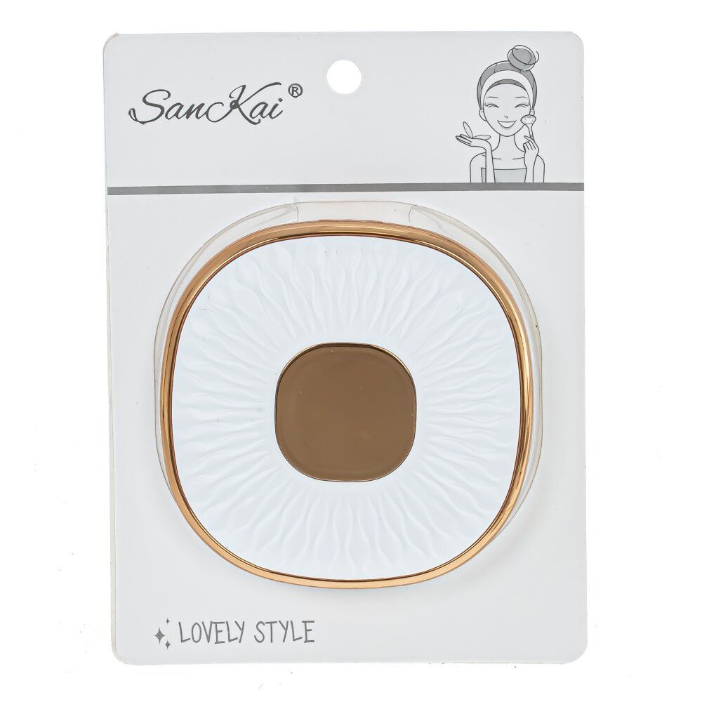 GAEM Зеркало карманное с увеличением, L8,5 W8,5 H1,5 см